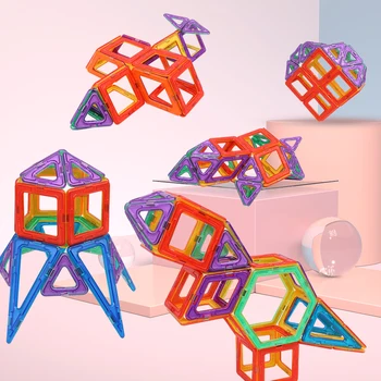 KACUU Liela Izmēra Magnētisko Dizainera Komplekts Modeli un Būvniecības Rotaļlietas Magnēti un Magnētiskie Bloki Izglītojošas Rotaļlietas Bērniem