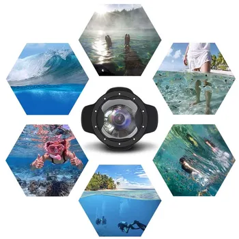 Kamera Niršanas Fisheye Platleņķa Objektīvs Dome Portu Ūdensizturīgs Strobe Flash Sony Canon Nikon Kameru Zemūdens Mājokļu Gadījumā