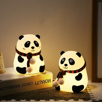 Karikatūra Dzīvniekiem, Nakts Apgaismojums, Gudrs Trušu Lācis, Panda Suņu Brilles Zaķis Lampas Iekštelpu Guļamistaba LED Apgaismojums Bērniem Spuldzes Dāvanu Dekori
