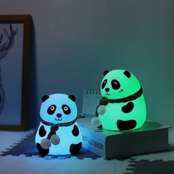Karikatūra Dzīvniekiem, Nakts Apgaismojums, Gudrs Trušu Lācis, Panda Suņu Brilles Zaķis Lampas Iekštelpu Guļamistaba LED Apgaismojums Bērniem Spuldzes Dāvanu Dekori