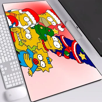 Karikatūra Simpsons Peles Paliktņa Liela Izmēra Dabas neslīdoša Gumijas Spēļu Pelēm Pad Spēļu Piederumi Galda Paklājiņš Pad Tastatūras Pamatni, lai Spēlētājs