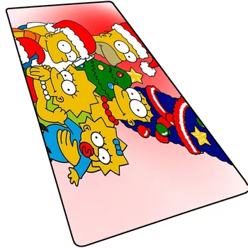 Karikatūra Simpsons Peles Paliktņa Liela Izmēra Dabas neslīdoša Gumijas Spēļu Pelēm Pad Spēļu Piederumi Galda Paklājiņš Pad Tastatūras Pamatni, lai Spēlētājs
