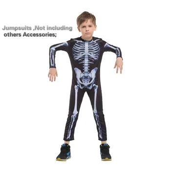 Karnevāla tērpi halloween skeleta kostīmi bērniem zēni zēns bērniem, meitenēm, bērnu, bērniem, pusei anime puses masku dēmons
