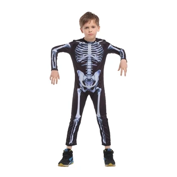 Karnevāla tērpi halloween skeleta kostīmi bērniem zēni zēns bērniem, meitenēm, bērnu, bērniem, pusei anime puses masku dēmons