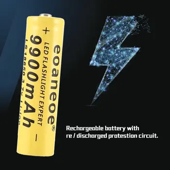 Karsts !sākotnējā 3,7 V 9900mah 18650 Akumulatoru litija batteria uzlādējams litija akumulatoru bateriju Lāpu Akumulators Šūnas