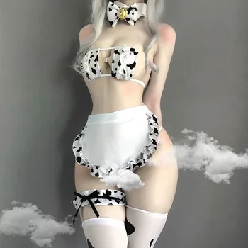 Karstā Erotiska Cosplay Apakšveļas Komplekts Anime Kostīmu Meitene Bikini, Tankini Peldkostīms Seksīgs Apģērbs Seksa Krūšturis un Biksīšu Komplekts Zeķes