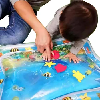 Karstā Pārdošanas Baby Kids ūdens play mat Piepūšamās Zīdaiņiem Vēders Laiks Playmat Toddler Baby Fun Darbību, rotaļu Centrs Dropships#40