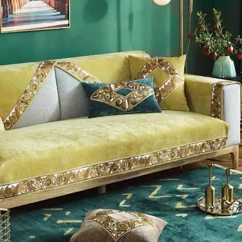 Karstā pārdošanas diskonta high-end dīvāna pārsegs, modes gaismas luksusa Ziemeļvalstīm vispārējā neslīdošu ādas dīvāns vāks vāka dvieli