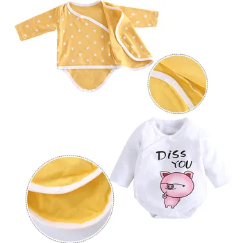 Karstā Pārdošanas jaundzimušais meitene pavasara kombinezonus ar garām piedurknēm kokvilnas, 3-24M zīdaini pidžamu ropa de bebe toddler baby boy apģērbs A0022