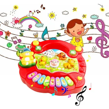 Karstā Pārdošanas Mūzikas Instrumentu Rotaļlietas Bērnu Bērni Dzīvnieku Ferma Klavieres Attīstības Mūzikas Izglītības Rotaļlietas Bērniem Dāvanu