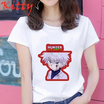 Kawaii Hunter X Hunter T Krekls Vīriešiem Smieklīgi Topi Hisoka MOROW Grafikas Tees Harajuku Unisex Anime Killua Zoldyck T-krekls Vīriešu T