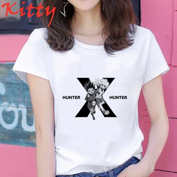 Kawaii Hunter X Hunter T Krekls Vīriešiem Smieklīgi Topi Hisoka MOROW Grafikas Tees Harajuku Unisex Anime Killua Zoldyck T-krekls Vīriešu T