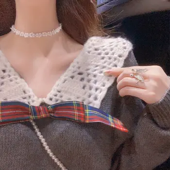 Kawaii Trikotāžas Džemperis Divu Gabals, kas Sieviešu Vintage Džemperis Džemperis Top+salds Pleds Svārki gadījuma Sieviešu Apģērbu Rudens 2020