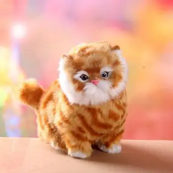 Kaķu Lelles Simulācijas Dzīvnieku Rotaļlietas Kaķiem Būs Meowth Bērnu Pet Cat Plīša Rotaļlietas, Rotas Dzimšanas dienas Dāvanu Elektronisko Pet Bērniem Dāvanu