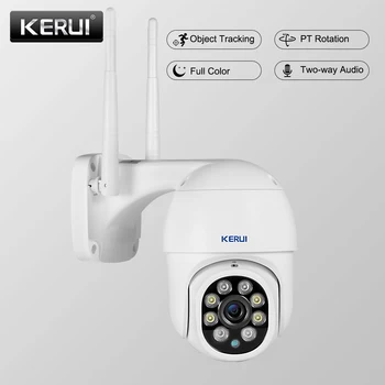 KERUI HD 1080P Wifi IP Kameras Home Security Āra Novērošanas Kameras PTZ Pilnu Krāsu Nakts Redzamības Kustības Noteikšanas Signalizācija