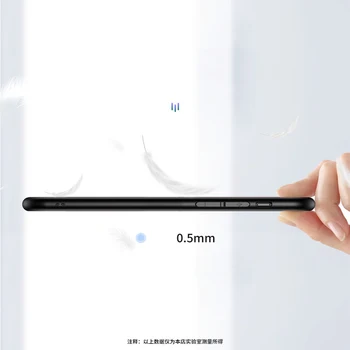 KEYSION Slīpums Rūdīta Stikla Gadījumā Xiaomi Redmi Piezīme 8 8 Pro 7 6 5 K20 Mīksta Silikona Vāciņu, Lai Xiaomi Mi 9T Pro 9 8