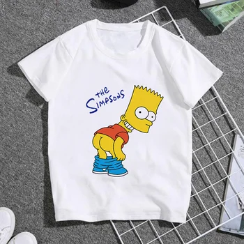 KidsT-Krekls Smieklīgi Homer Simpson Un viņa Dēls 3D Iespiesti Īsajām Piedurknēm T-krekls Modes Gadījuma Topi un t-veida, Markas Unisex Apģērbi