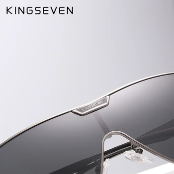 KINGSEVEN Jaunu Lielgabarīta Saulesbrilles Vīriešiem Un Sievietēm Polarizētās Spogulis, Objektīvs, Aizsargbrilles, UV Aizsardzība Vīriešu Brilles Nerūsējošā Tērauda N7762
