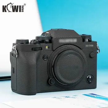 Kivi Kameras korpusa Uzlīmes Aizsardzības Ādas Filmu Komplektu, Par Fujifilm Fuji X-T4 XT4 Anti-Scratch Kameras Apdare Uzlīme Matricas Melns