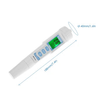 KKmoon 3 1 Ūdens Kvalitātes Testeri Monitoru, Portatīvo Pildspalvas Tipa pH & EK & TEMP Metru Acidometer Ūdens Kvalitātes Analīzes Ierīces
