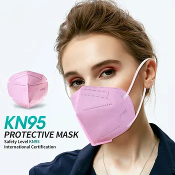 KN95 Sejas maska FFP2 maska Rozā Maskas nepievelk putekļus Drošības kn95 maske Vienreizējās lietošanas Mascarillas fpp2 Aizsardzības Mutes Maska FFP2 CE maskas