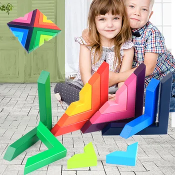 Koka Varavīksnes Celtniecības Bloki Oyuncak Bērniem Rotaļlietas Bērniem Zēni Meitenes Montessori Oyuncaklar Brinquedo Brinquedos Juguetes 48