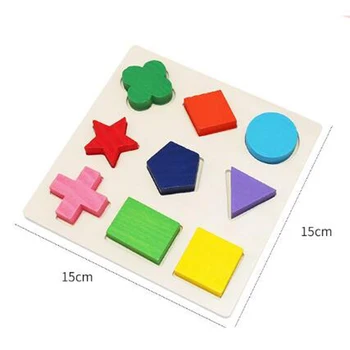 Koka Ģeometriskas Formas, Montessori Rotaļlietas Bērniem Puzzle Šķirošanas Matemātikas Mācību Izglītības Spēle Baby Toddler Bērniem Dāvanu