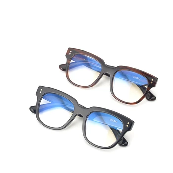 Korejas Maigu Zīmola Dizaina Acetāts Brilles Rāmis Vīriešu, Sieviešu Vintage Laukumā Brilles Optiskās Tuvredzība Recepte Briļļu UNA.C