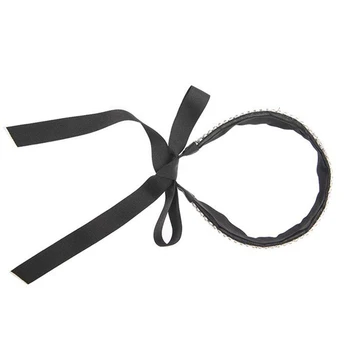 Korejiešu jaunā stila Elegants dāsna Spīdīgas Kristāla Bowknot Groži Hairbands, Lai meitene Headwrap Matu Aksesuāri