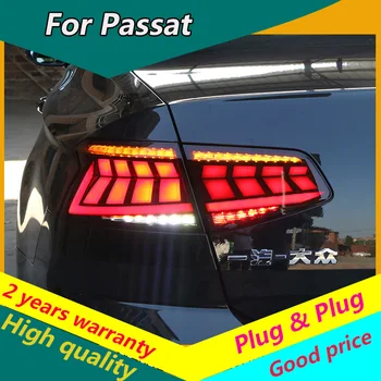 KOWELL Auto Stils Astes gaismas Gadījumā VW Passat B6 aizmugurējos lukturus, 2017-2019 par Passat B6 LED taillight lukturu LED gaismas