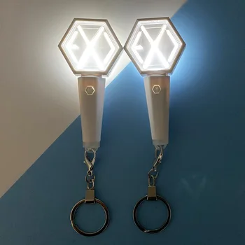 Kpop Mini Virsgaismas Gaismas stick Keyring EKSO NCT Koncerts Gaismas Stick Glow Lukturi Dāvana