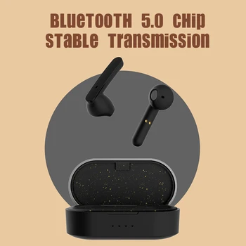 Krāsains TWS Bluetooth 5.0 Austiņas 3D Stereo Sporta Bezvadu Austiņas ar divu Mikrofonu Uzlādes Kaste