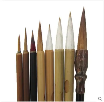 Krāsošanas otu 8pcs/set āķi līnijas pildspalvu tradicionālā ķīniešu kaligrāfija DIY krāsošanas instruments, kancelejas preces, akvarelis, krāsu ota