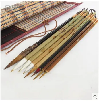 Krāsošanas otu 8pcs/set āķi līnijas pildspalvu tradicionālā ķīniešu kaligrāfija DIY krāsošanas instruments, kancelejas preces, akvarelis, krāsu ota