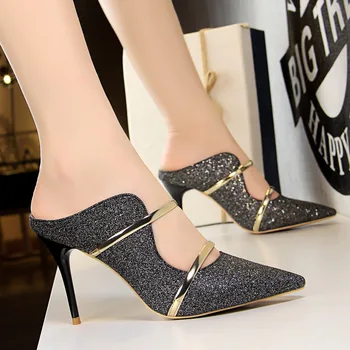 Kurpes Sieviešu 2019 Jaunu Vasaras Modes seksīgas augstpapēžu sandales, čības izmēri 35-40 CS-306