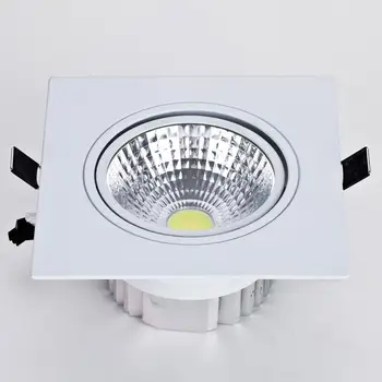 Kvadrātveida Aptumšojami Padziļinājumā LED Downlights 7W 9W 12W 15W LED Griestu lampas AC85-265V Vietas Apgaismojums LED panelis gaismas, Iekštelpu apgaismojums