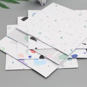 Kvadrātveida Krāsaina Papīra Vienkārša Balta Iespiests HandPaper Origami Papīra Mīlestību Dekoratīvo Papīru Origami Papīra Kaudze Quilling Mterial