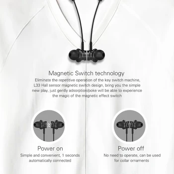 L33 Bezvadu Austiņas Bluetooth Austiņas 5.0 Magnētisko Slēdzi Sporta auss Earbuds ar Mic par jebkuru viedtālruņi