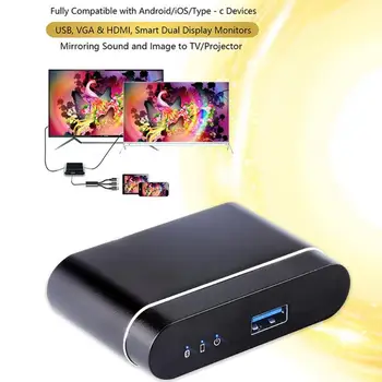 L9 ar Vadu DLNA Miracast Airplay Ekrāna Spoguļošana Dongle TV Stick Digitālās HDMI AV Izejas Video Streamer Displejs