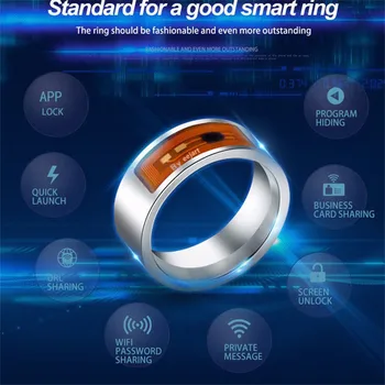 Labākajiem pārdevējiem NFC Daudzfunkcionāls Ūdensizturīgs Saprātīga Gredzenu Smart Valkāt Pirkstu Digitālo Gredzenu July6