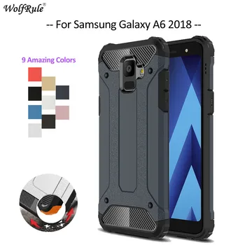 Lai Segtu Samsung A6 2018 Gadījumā, TPU & PC Bruņas Amortizatorus Samsung Galaxy A6 2018 Telefonu Gadījumā Samsung A6 2018 Segtu A600 5.6