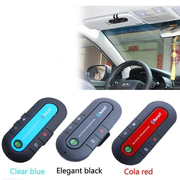 LAMJADBluetooth Brīvroku Automašīnas Komplekts Bluetooth Bezvadu Tālruņa Skaļrunis MP3 Mūzikas Atskaņotājs, saulessarga Klipsis Skaļruni ar Auto Lādētāju