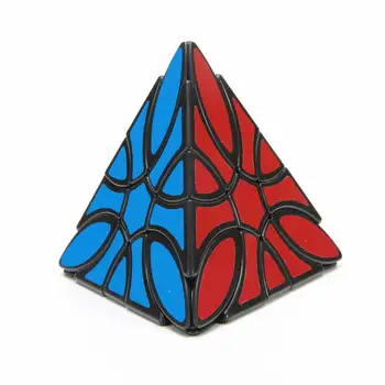 Lanlan Kārdinoša Piramīdas Āboliņš Magic Cube 3x3 Ātrums Puzzle Burvju Kubs, Uzlīmes, uzlīmes, bērnu rotaļlietas bērniem