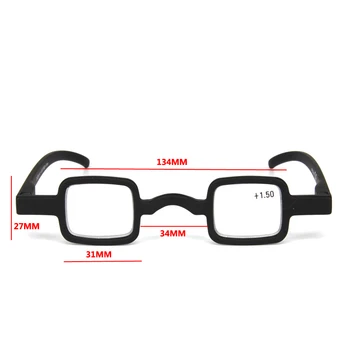 Lasījums Brilles Mini Apaļa Kvadrātveida Rāmis Vīriešu, Sieviešu Vecuma Tālredzība Briļļu Hyperopia Brilles Acu Recepte +1.5 +2 +2.5