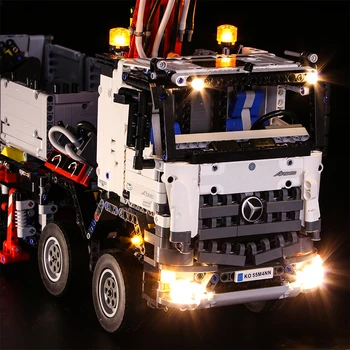 Led Gaismas Saderīgu Par Lego 42043 Ēka, Ķieģeļu Bloki 20005 tehnika ar Arocs 3245 kravas auto Rotaļlietas( gaisma ar Akumulatoru kārba)