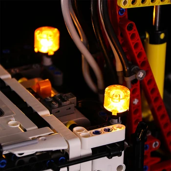 Led Gaismas Saderīgu Par Lego 42043 Ēka, Ķieģeļu Bloki 20005 tehnika ar Arocs 3245 kravas auto Rotaļlietas( gaisma ar Akumulatoru kārba)