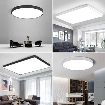 LED Griestu Gaismas Lampas Dzīvojamā Istabā Modernās Lampas Griestu Virtuve/Guļamistaba Ultra-plānas Apaļa/Kvadrātveida Griestu lampas Armatūra