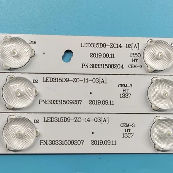 LED Lentes 9+8+9leds LED315D9-ZC14-03(A) LED315D8 par TCL Haier LE32F8210 32EU3100 LD32U3100 LE32MXF5 LE32F8210 T32P11 L32HE13N