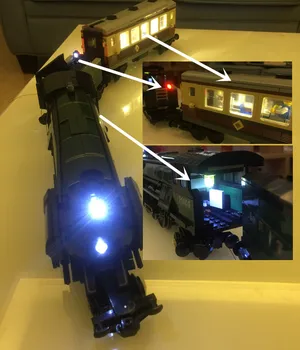 Led Light Up Komplekts 10194 un 21005 Tehnikas Sērija Emerald Nakts Vilcienu (tikai gaismas iekļauts) ( kluču komplekts nav iekļauts)