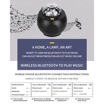 LED Lāzera Projektoru Gaismas, Bluetooth, Mūzikas Atskaņotājs, Tālvadības pults Disco Posmā Lampas Bērnu Guļamistaba Zvaigžņu Nakts Lampas